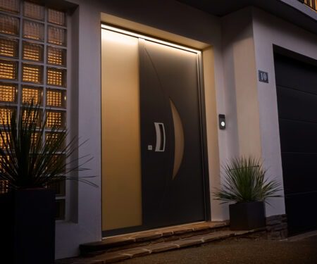 Maison nuit avec boîte à clés pour une entrée autonome facile