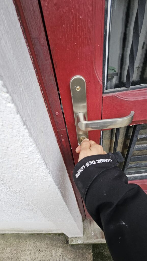 Ouverture de la porte