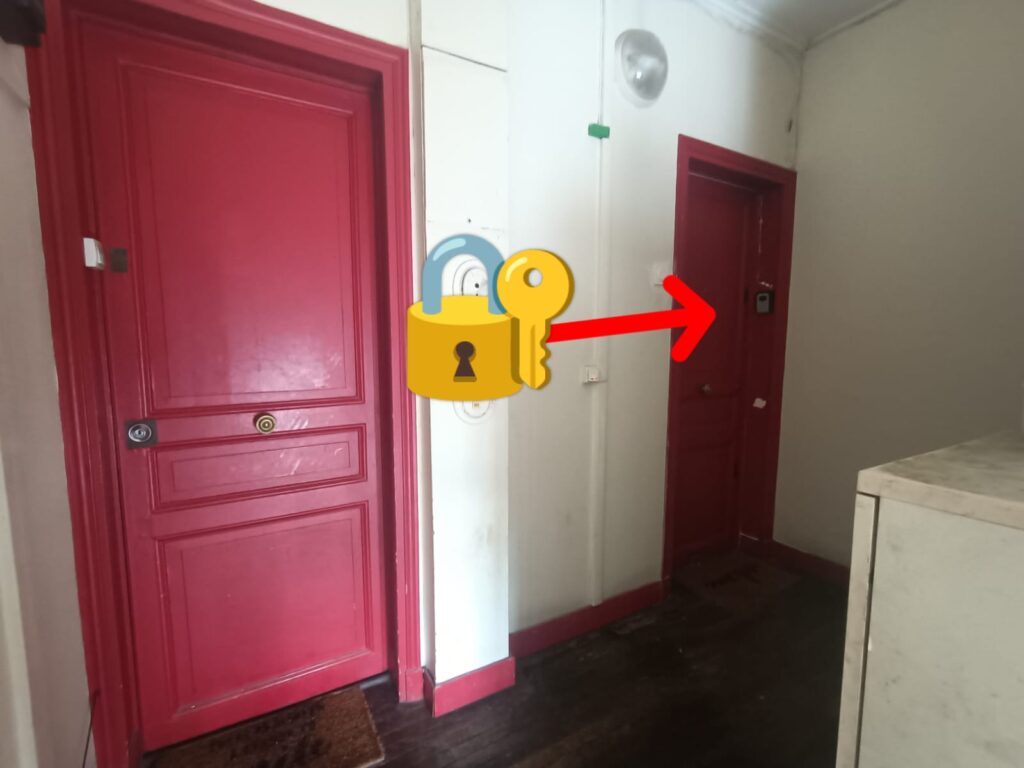 Accès a l'appartment