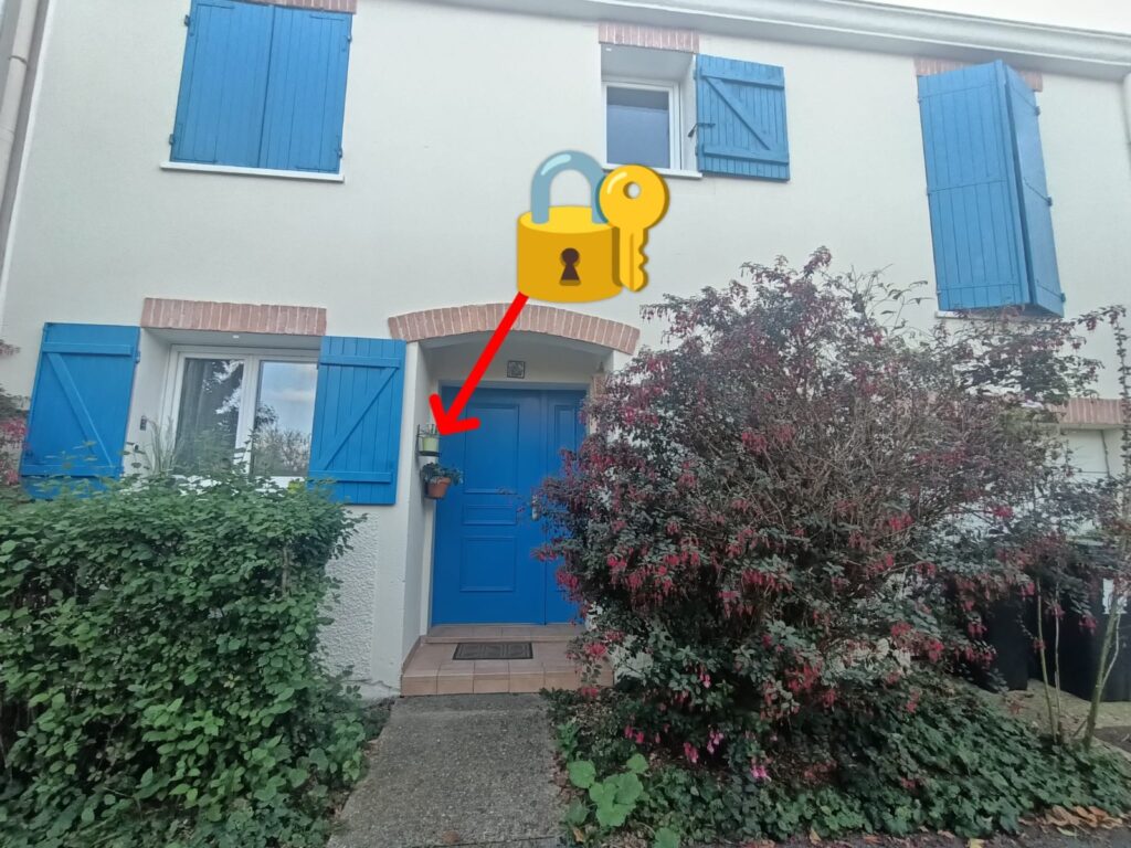 Emplacement de la boite à clé